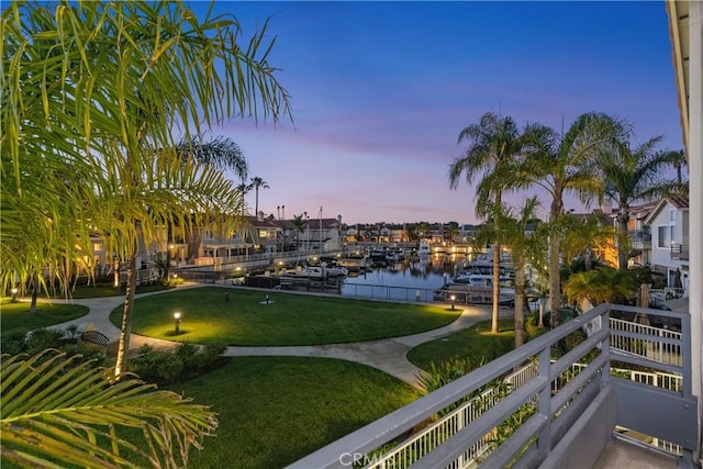 331 Parsons Lndg, Long Beach, CA 90803 - view of home's community featuring a water view and a lawn