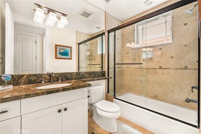 806 N Irena Ave Unit A, Redondo Beach, CA 90277 - full bath featuring vanity, enclosed tub / shower combo, and tile patterned floors
