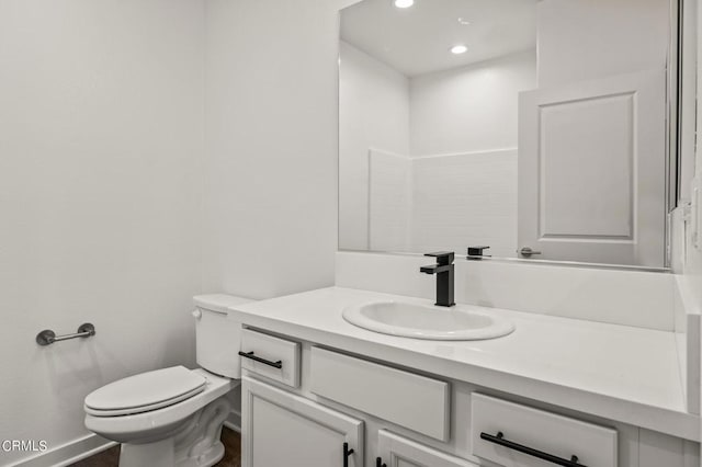 307 N F St Unit 201, Oxnard, CA 93030 - bathroom featuring vanity and recessed lighting