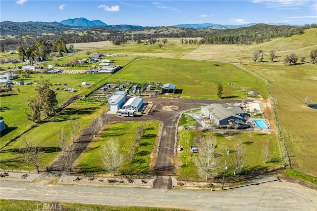 17432 Sendero Way, Lower Lake, CA 95457 - aerial view of sparsely populated area with a mountainous background
