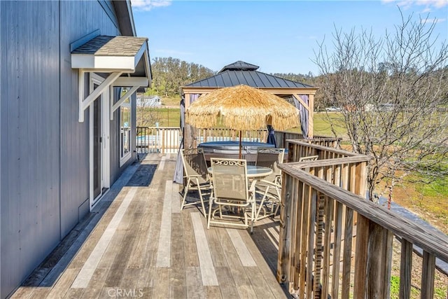 17432 Sendero Way, Lower Lake, CA 95457 - wooden terrace with a gazebo