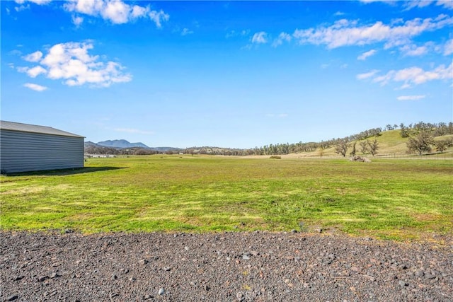 17432 Sendero Way, Lower Lake, CA 95457 - view of grassy yard with a mountain view and a rural view