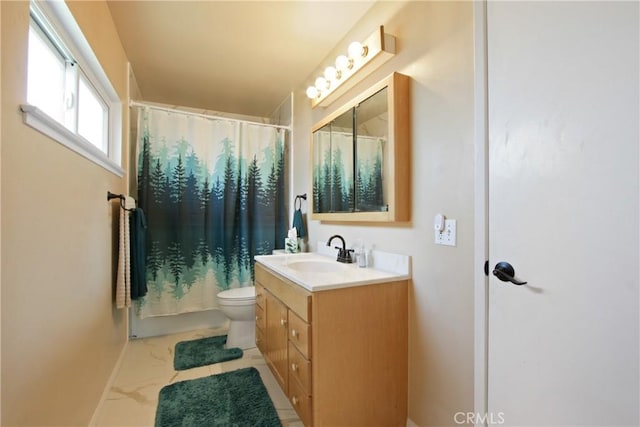 23011 Aspan St, Lake Forest, CA 92630 - bathroom with vanity and marble finish floors