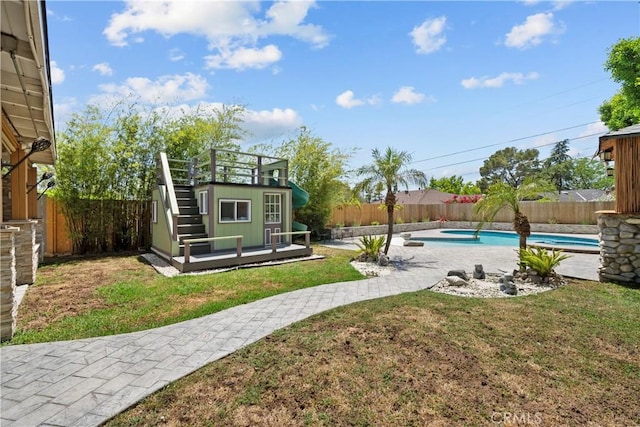 4919 Dunsmore Ave, La Crescenta, CA 91214 - fenced backyard featuring an outdoor structure
