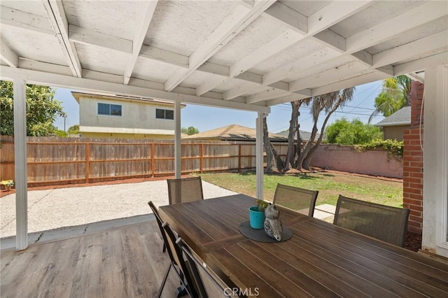 2321 W 182nd St, Torrance, CA 90504 - deck with outdoor dining area, a fenced backyard, and a patio area