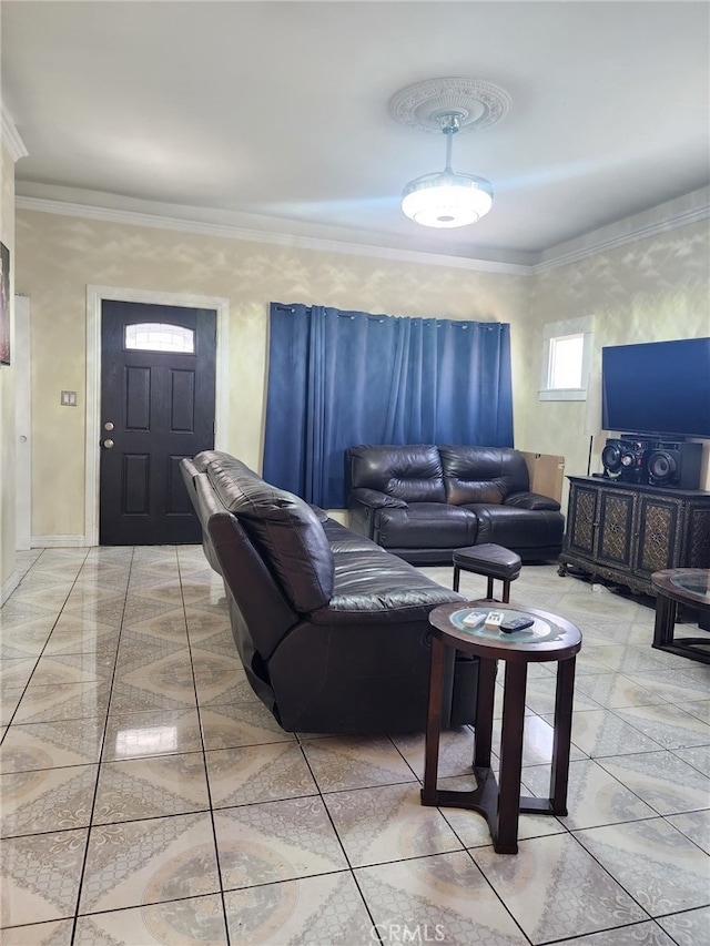 4312 Walton Ave, Los Angeles, CA 90037 - living room with ornamental molding