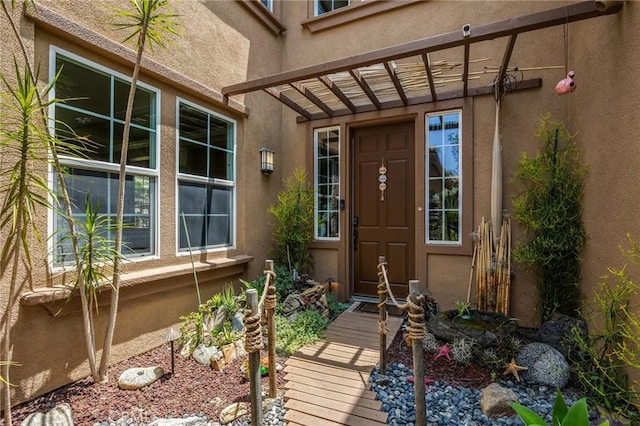 17286 Coriander Ct, Yorba Linda, CA 92886 - entrance to property featuring stucco siding and a security system