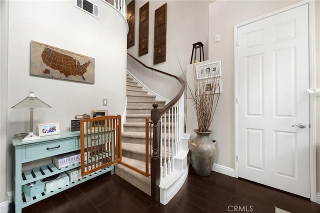 17286 Coriander Ct, Yorba Linda, CA 92886 - stairs featuring wood finished floors and baseboards