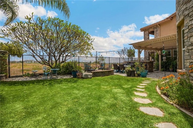 17286 Coriander Ct, Yorba Linda, CA 92886 - view of yard with a pergola and a patio