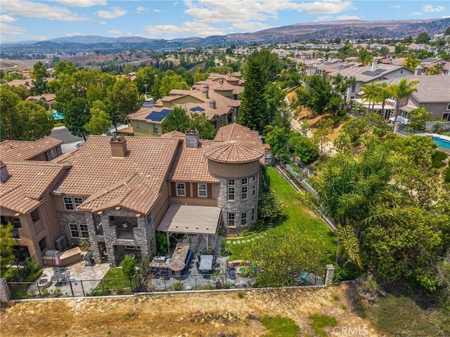 17286 Coriander Ct, Yorba Linda, CA 92886 - aerial perspective of suburban area featuring a mountain backdrop