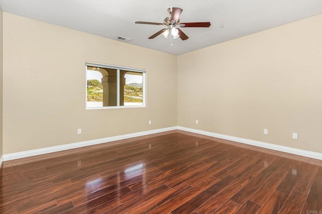 14694 Chaparral Slope Rd, Jamul, CA 91935 - unfurnished room with wood finished floors and a ceiling fan