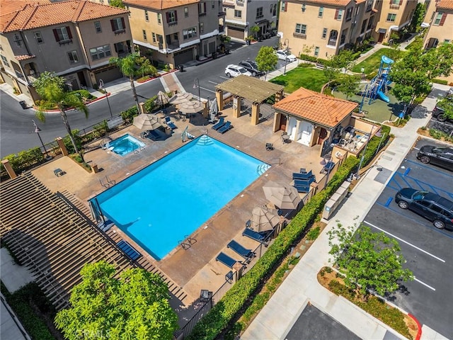 18361 Iris Ln, Yorba Linda, CA 92886 - community pool featuring a pergola