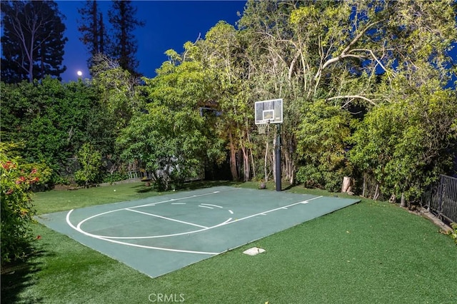 3541 Westfall Dr, Encino, CA 91436 - view of basketball court featuring basketball court