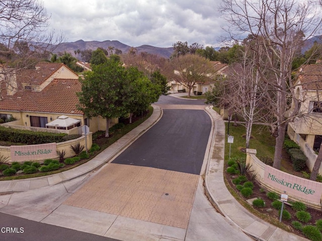 5684 Recodo Way, Camarillo, CA 93012 - view of asphalt road featuring curbs, sidewalks, and a mountain view