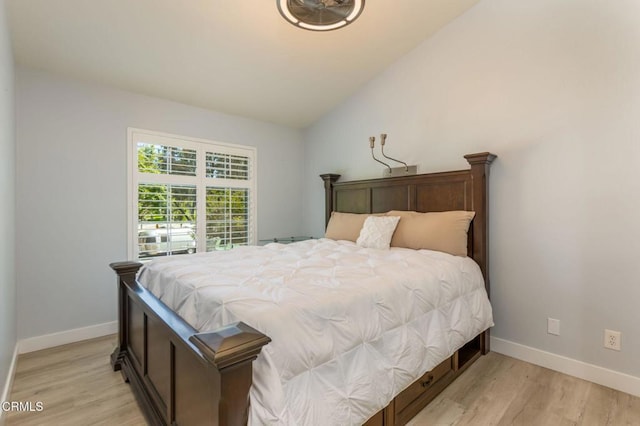 5684 Recodo Way, Camarillo, CA 93012 - bedroom with light wood finished floors and vaulted ceiling