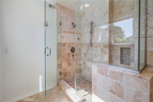 2239 Maystone Pl, Rowland Heights, CA 91748 - bathroom with a shower stall and baseboards