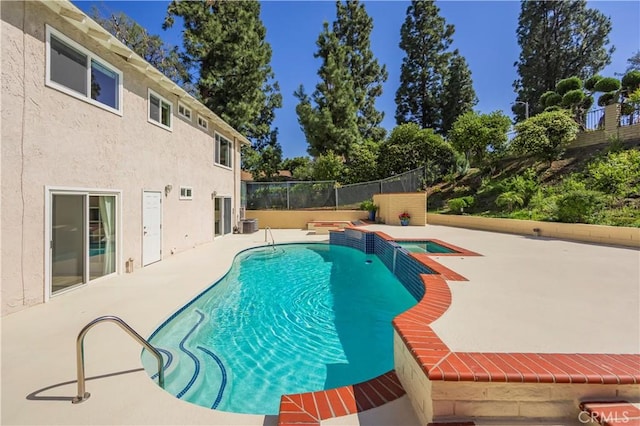2239 Maystone Pl, Rowland Heights, CA 91748 - view of pool featuring a patio area and a pool with connected hot tub
