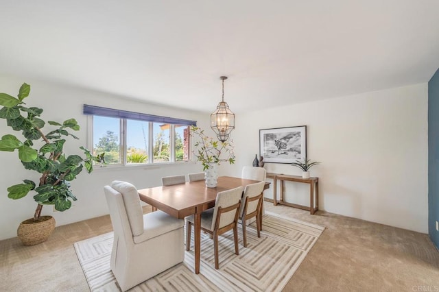 4678 Sun Vly, Del Mar, CA 92014 - dining space with light colored carpet and a chandelier