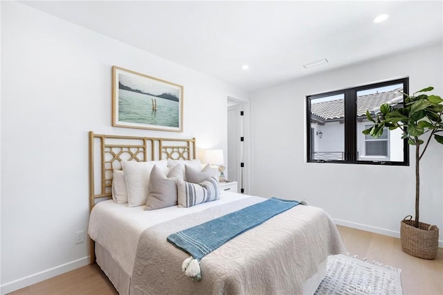 2206 Gates Ave Unit A, Redondo Beach, CA 90278 - bedroom with light wood finished floors and recessed lighting