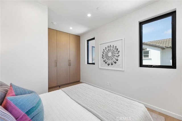 2206 Gates Ave Unit A, Redondo Beach, CA 90278 - bedroom featuring wood finished floors and recessed lighting