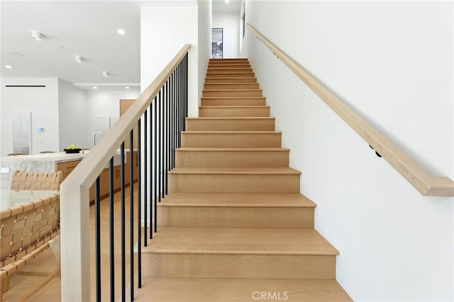 2206 Gates Ave Unit A, Redondo Beach, CA 90278 - stairs with recessed lighting