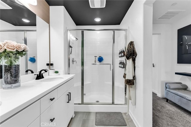 1446 Azalea Cir, Gardena, CA 90247 - bathroom with a shower stall and double vanity