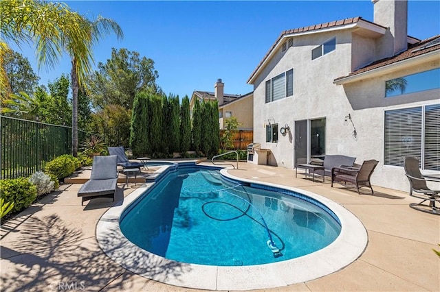 29508 Alyssum Ln, Canyon Country, CA 91387 - view of pool with a patio area and a fenced backyard