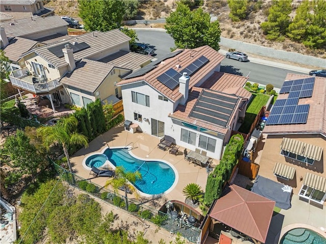 29508 Alyssum Ln, Canyon Country, CA 91387 - drone / aerial view of a pool
