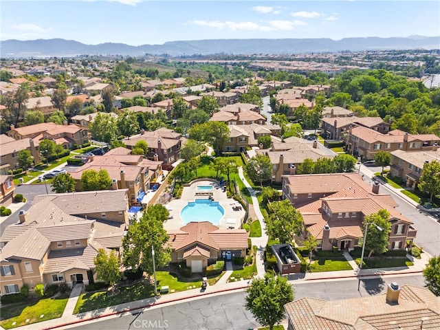 39719 Princeton Way Unit C, Murrieta, CA 92563 - aerial perspective of suburban area featuring a pool area and a mountain backdrop