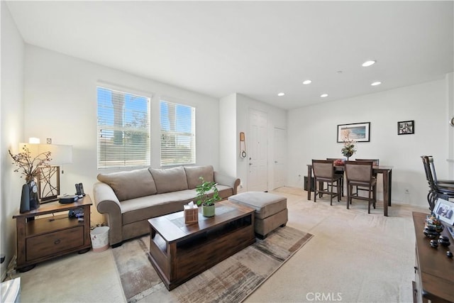 10415 Camellia Ln, Santa Fe Springs, CA 90670 - living area featuring recessed lighting and light carpet