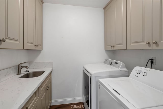 1329 S St Malo St, West Covina, CA 91790 - laundry room featuring cabinet space and independent washer and dryer