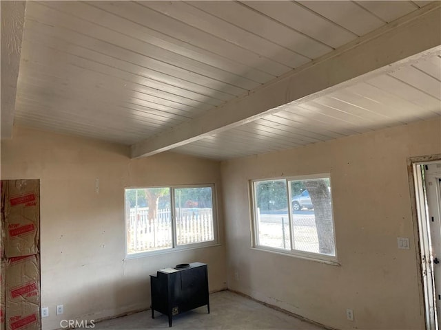 2441 Madrone St, Sutter, CA 95982 - spare room featuring beamed ceiling