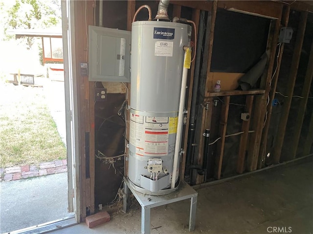 2441 Madrone St, Sutter, CA 95982 - utility room featuring water heater and electric panel