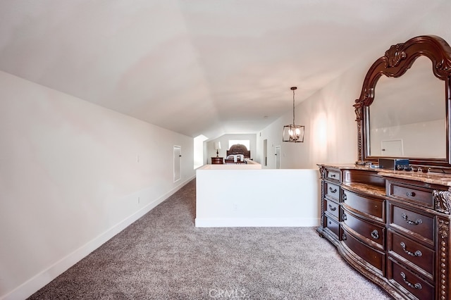 8550 Rolling Hills Dr, Corona, CA 92883 - additional living space with lofted ceiling and light carpet