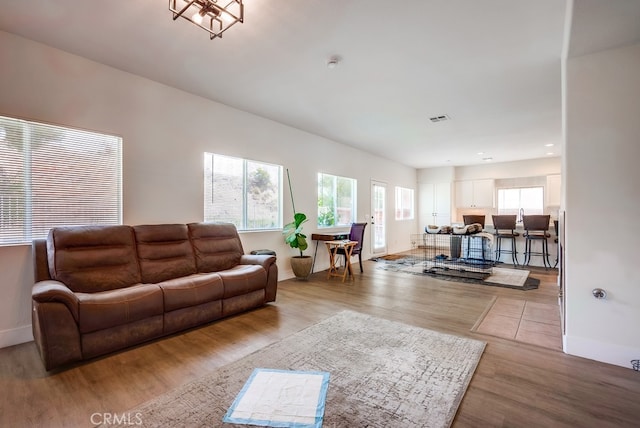 8550 Rolling Hills Dr, Corona, CA 92883 - living area featuring wood finished floors and baseboards
