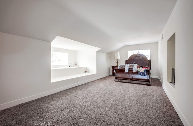 8550 Rolling Hills Dr, Corona, CA 92883 - bedroom featuring carpet floors and vaulted ceiling
