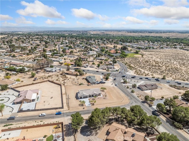 15679 Tuscola Rd, Apple Valley, CA 92307 - aerial view of property and surrounding area with nearby suburban area