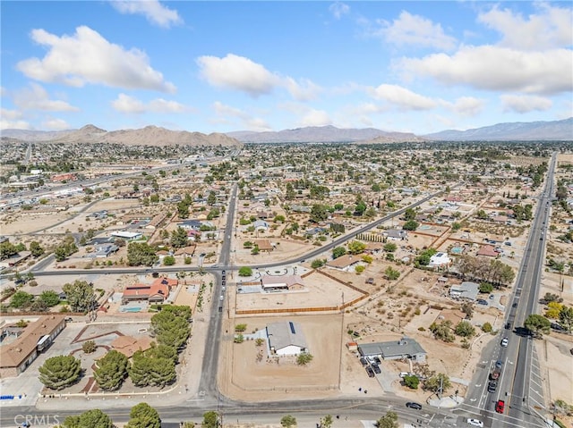 15679 Tuscola Rd, Apple Valley, CA 92307 - aerial view of property's location featuring mountains and nearby suburban area