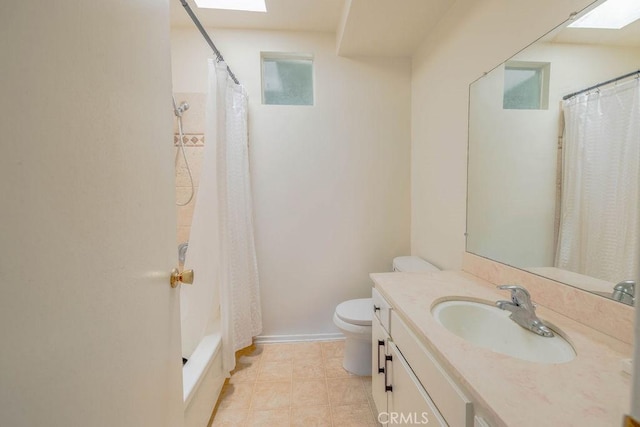 27820 Ferguson Dr, Castaic, CA 91384 - full bath featuring vanity, tile patterned flooring, and shower / tub combo with curtain