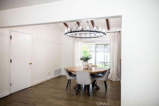 27820 Ferguson Dr, Castaic, CA 91384 - dining room featuring a chandelier and wood finished floors