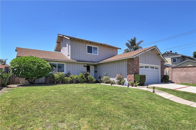 6804 Elm, Cypress, CA 90630 - traditional-style home with a garage, board and batten siding, concrete driveway, and a shingled roof
