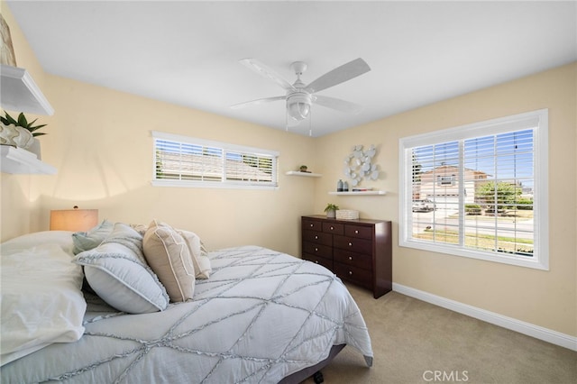 16660 Spruce Cir, Fountain Valley, CA 92708 - bedroom with carpet and ceiling fan