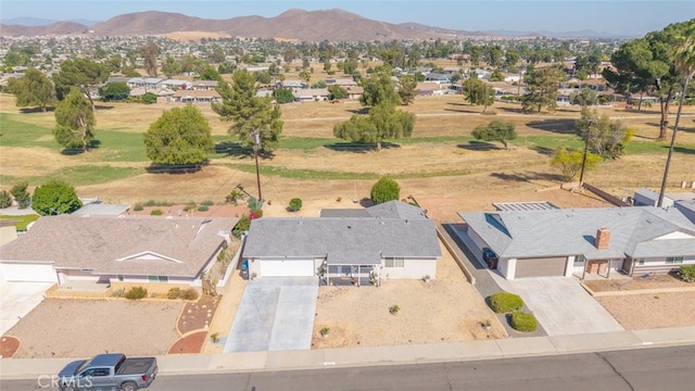 26866 Oakmont Dr, Menifee, CA 92586 - aerial view of residential area featuring a mountain backdrop