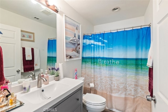 26866 Oakmont Dr, Menifee, CA 92586 - bathroom with vanity and curtained shower
