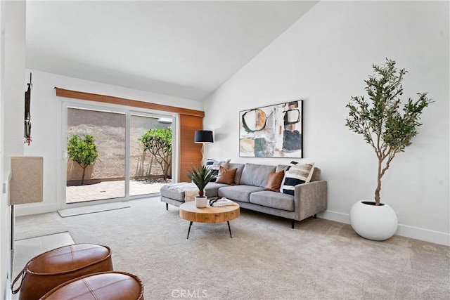 28082 Palmetto Ct, Laguna Niguel, CA 92677 - living area featuring carpet and high vaulted ceiling
