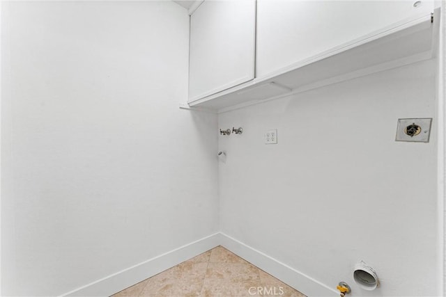 28082 Palmetto Ct, Laguna Niguel, CA 92677 - washroom featuring cabinet space, light tile patterned floors, and hookup for a gas dryer
