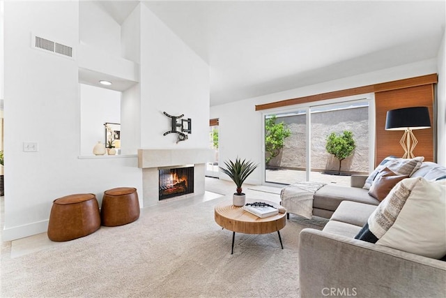 28082 Palmetto Ct, Laguna Niguel, CA 92677 - living room featuring a fireplace with flush hearth, radiator heating unit, and carpet flooring