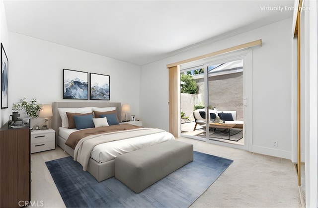 28082 Palmetto Ct, Laguna Niguel, CA 92677 - bedroom with access to outside and light colored carpet