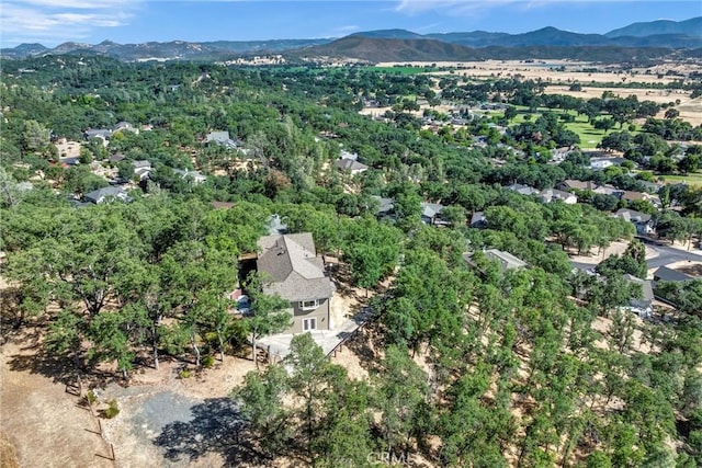 19040 Redbud Rd, Hidden Valley Lake, CA 95467 - aerial overview of property's location featuring a mountain backdrop
