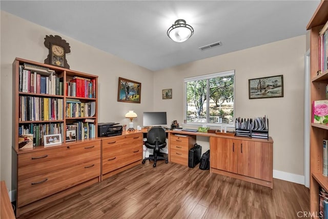 19040 Redbud Rd, Hidden Valley Lake, CA 95467 - office with wood finished floors and baseboards